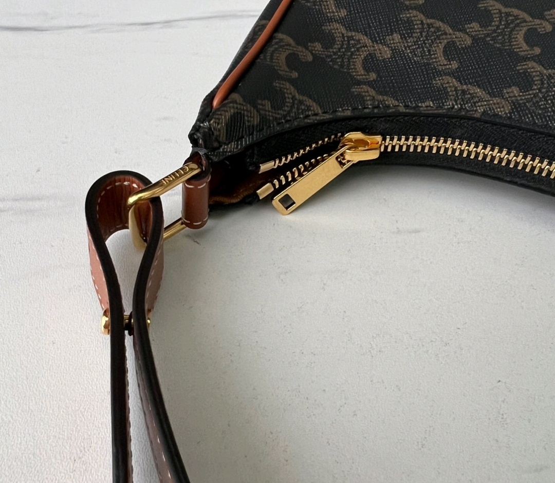 Celine Ava Triomphe Hand Bag Women In Brown