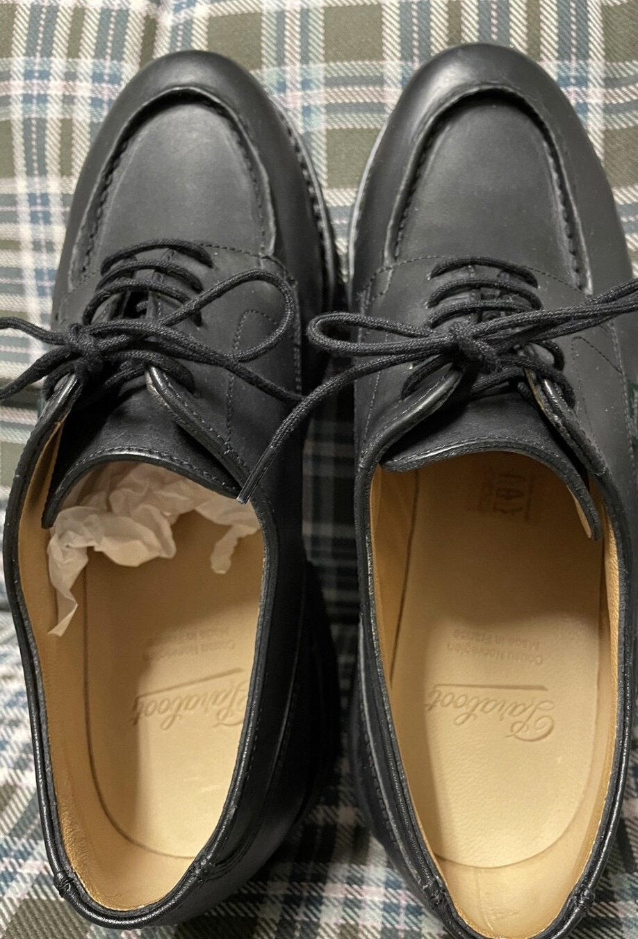 Paraboot Thiers Sport Shoe Black Leather In Black