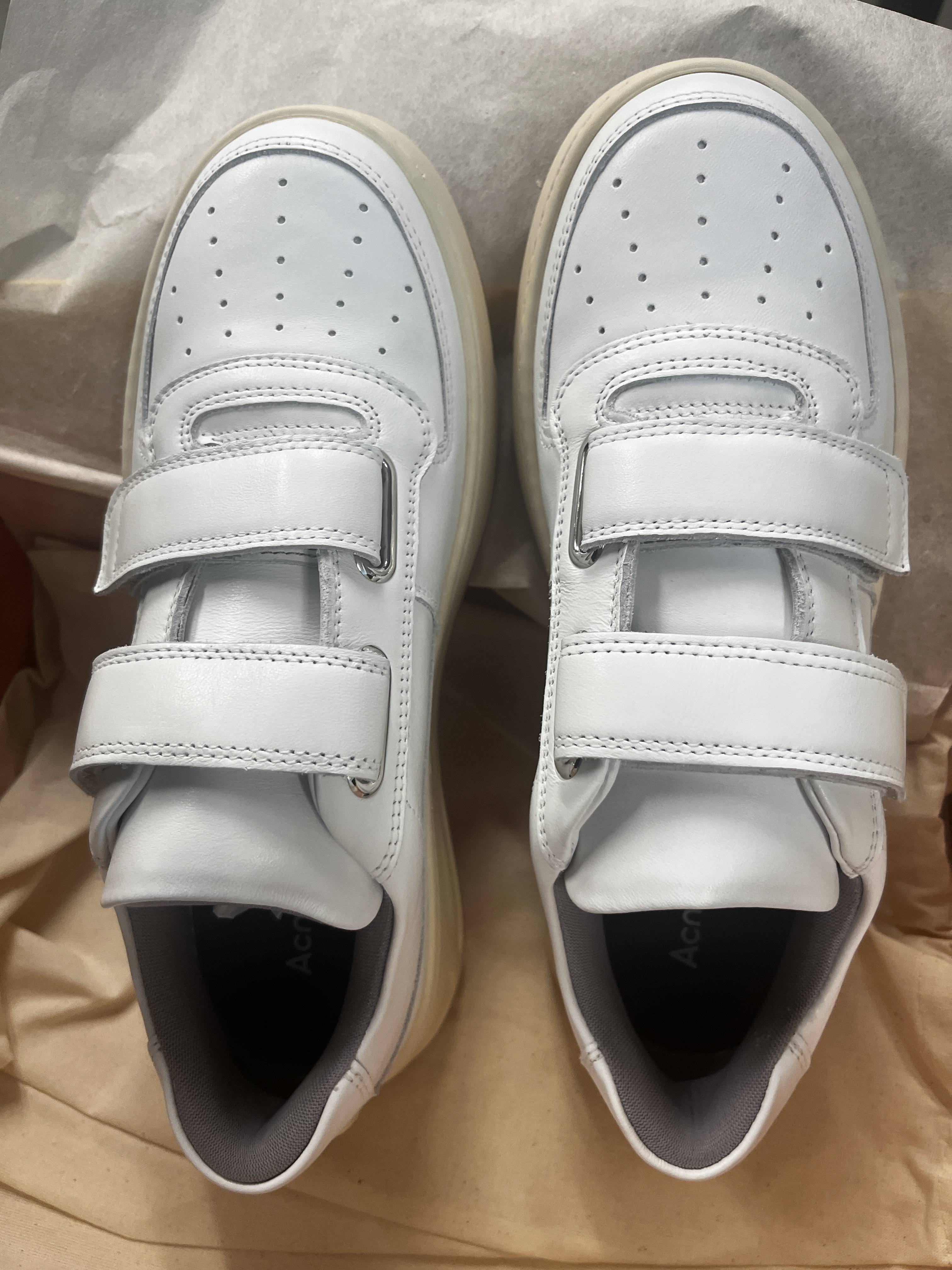 Acne Studios Perey Friend Sneakers In White