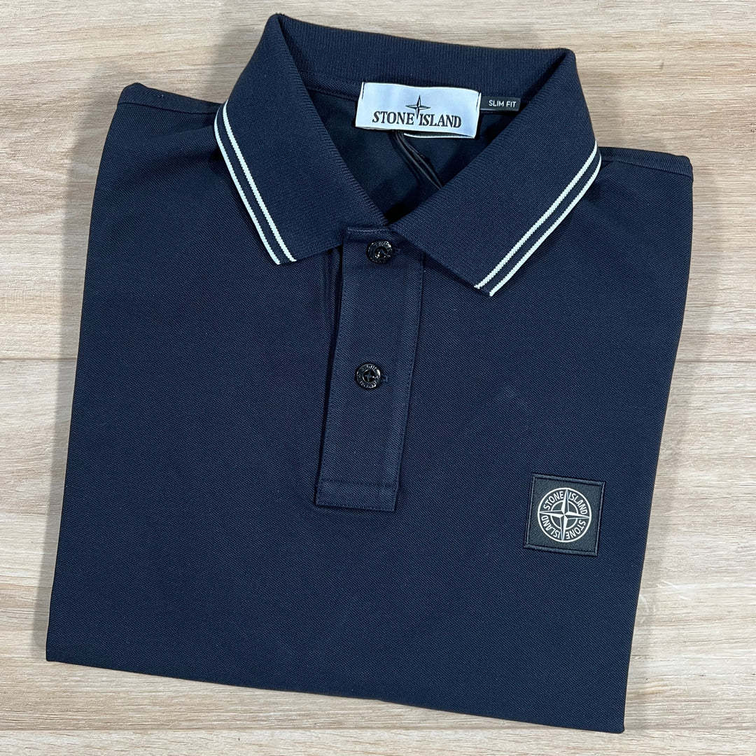 Stone Island Polo Shirt In Blue