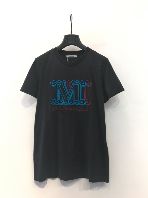 Max Mara Logo-print T-shirt In Black