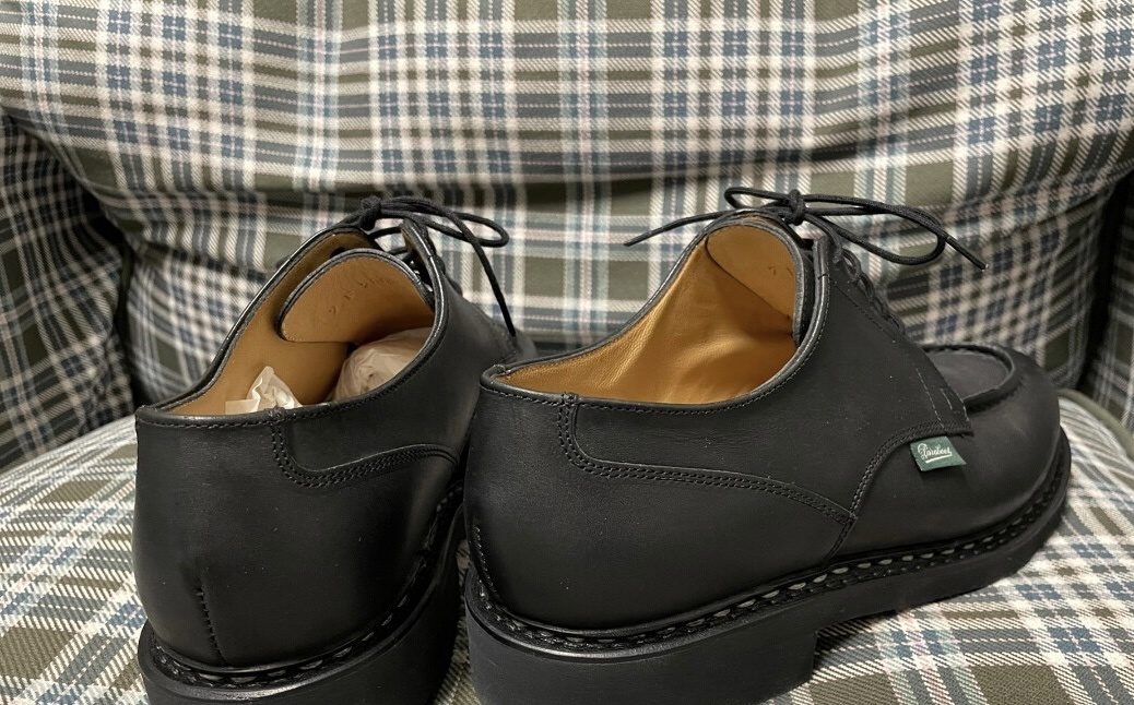 Paraboot Thiers Sport Shoe Black Leather In Black