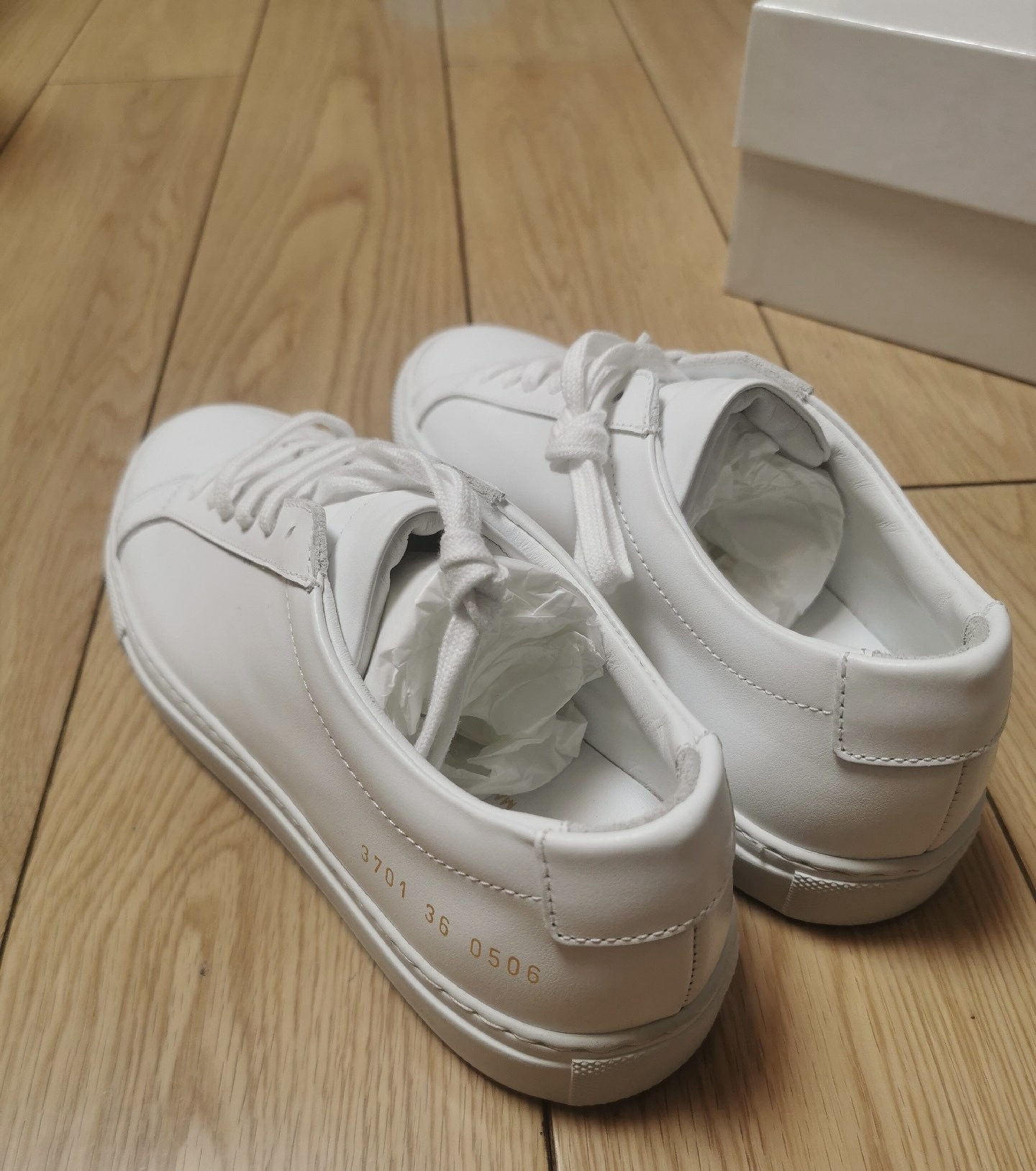 Shop Common Projects Original Achilles Low-top Leather Trainers In White