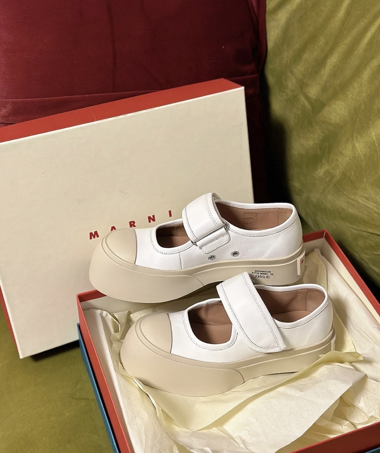 Marni Pablo Low Sneakers In White