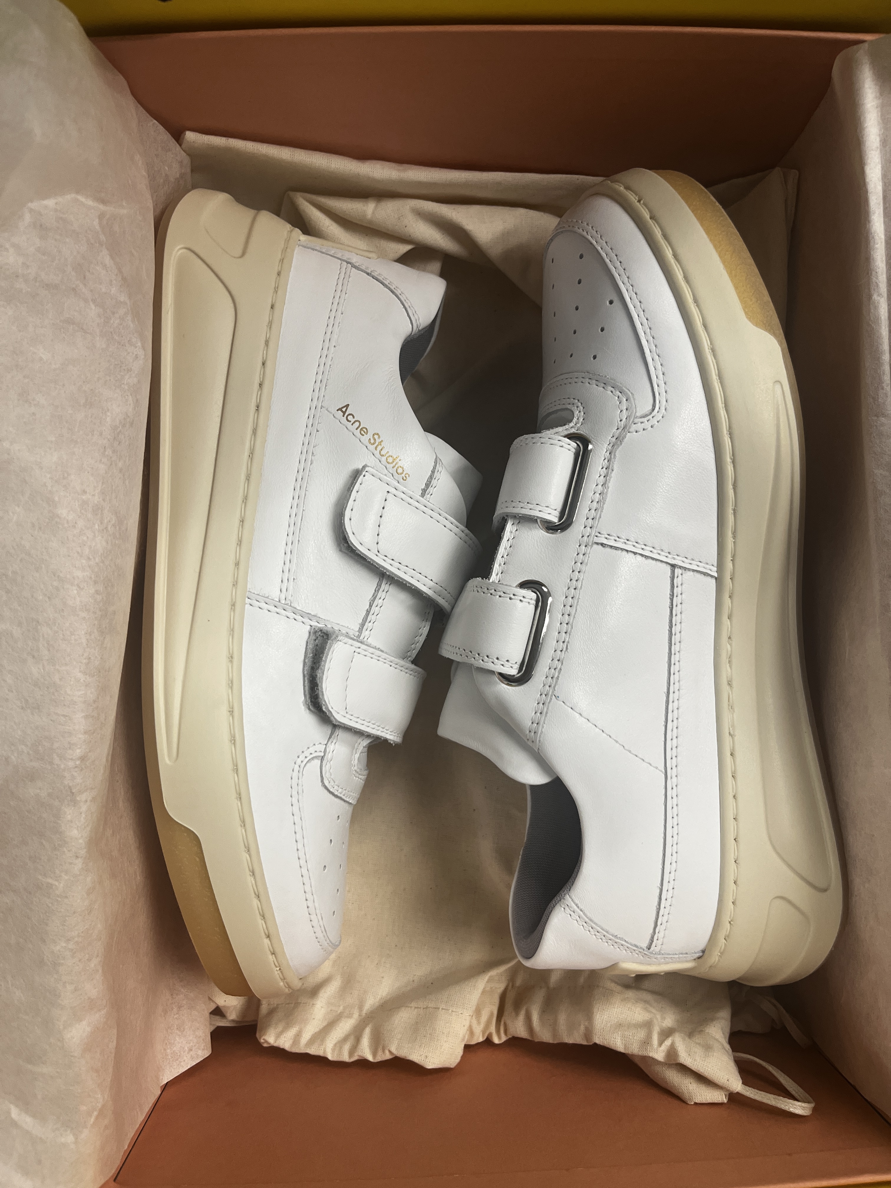 Acne Studios Perey Friend Sneakers In White