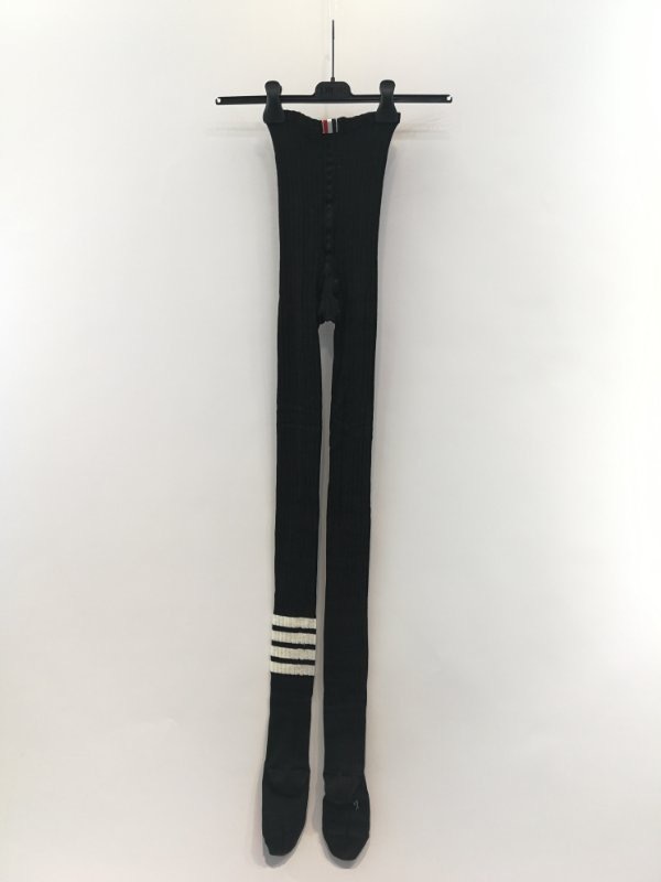 Thom Browne 4-bar Stripe Tights In Black