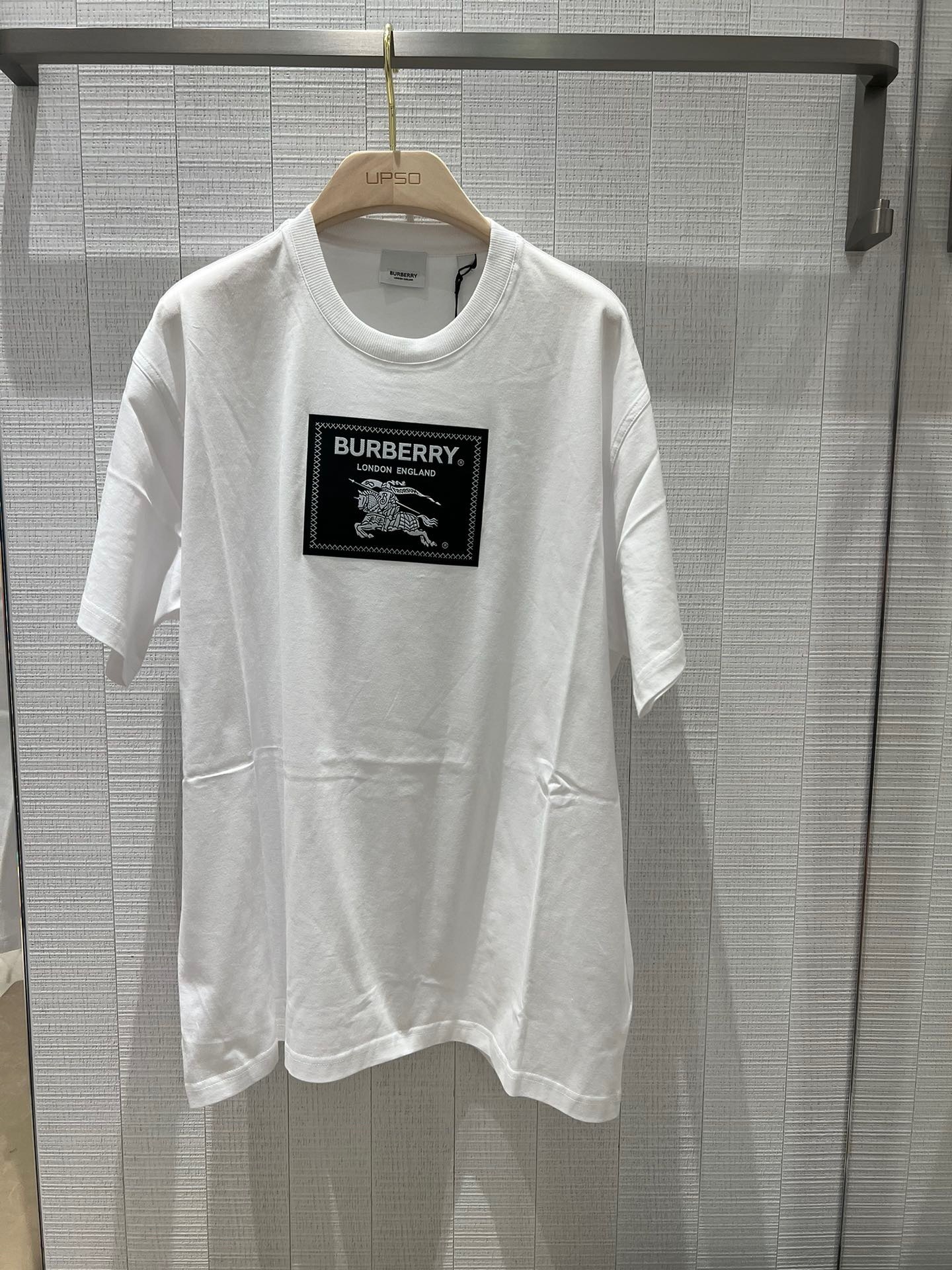 Shop Burberry Ekd Appliqué T-shirt In White