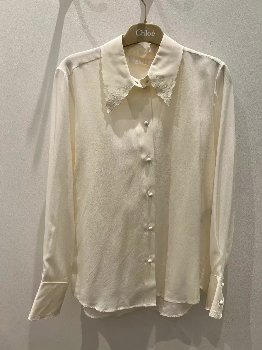Chloé Button Up A Shirt In Nude
