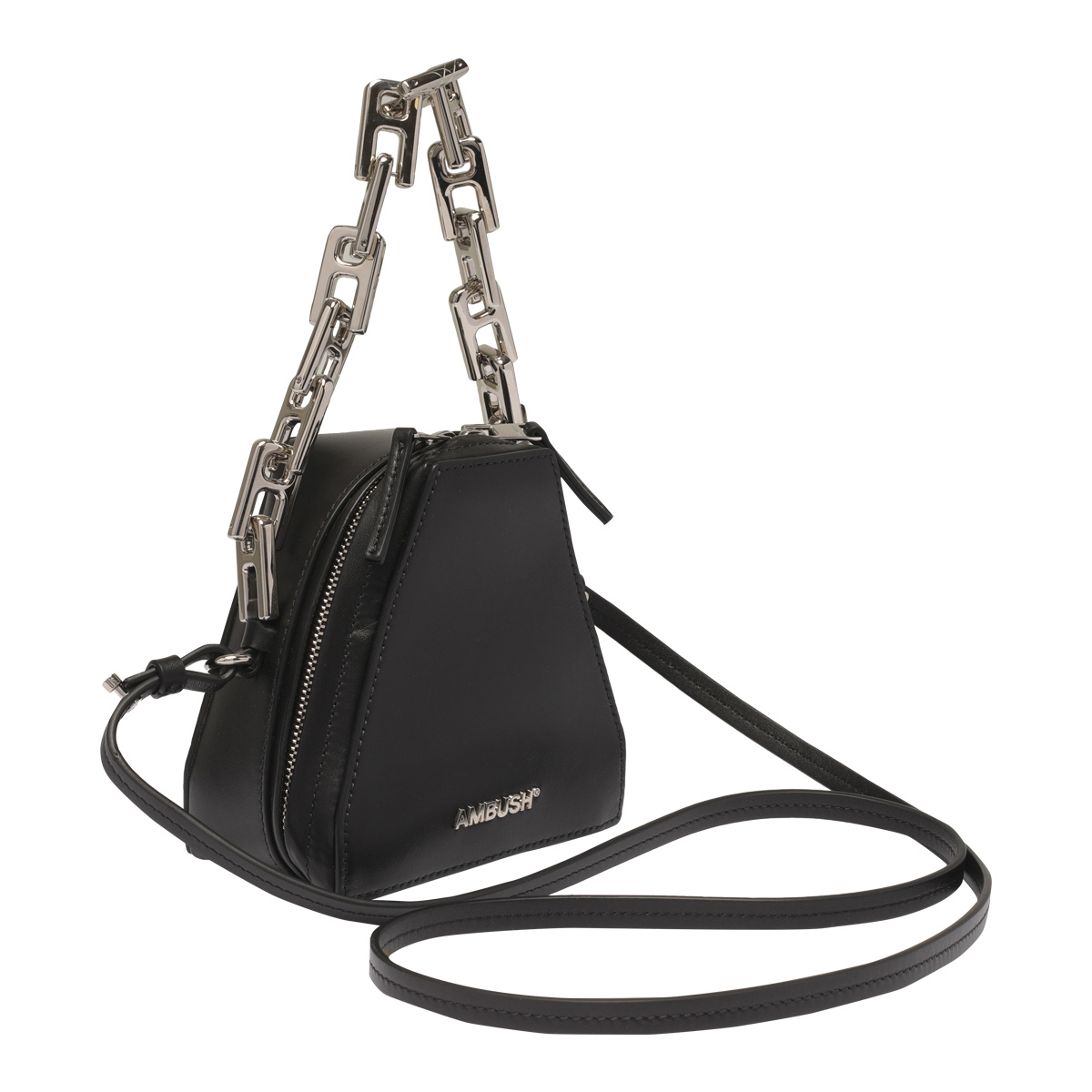 Ambush Tri Logo Plaque Small Crossbody Bag In Black | ModeSens