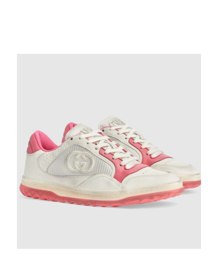 Gucci Ginza Worn Bicolor Runner Sneakers In Pink | ModeSens